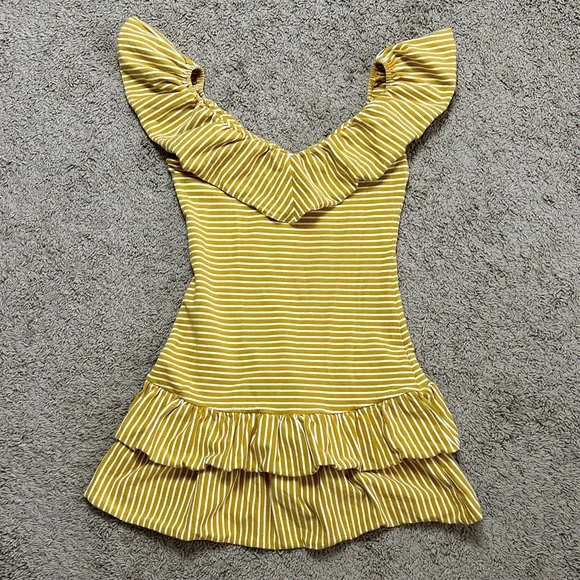 Saylor Stripe Knit Ruffle Dress - Picture 2 of 8